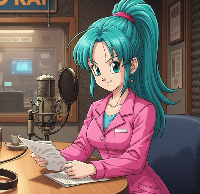 Foto da Locutora Bulma